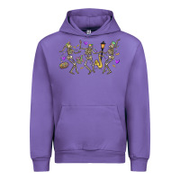 Tulip dancing skeletons mardi gras Urban Hoodie - MaliasSmallBusiness