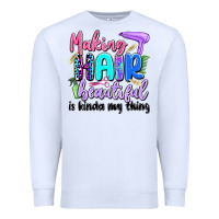 White making hair beautiful is kinda my thing Premium Sweatshirt - Artiststas