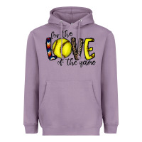Lavender for the love of the game softball Heavyweight Hoodie - CowhideDigitalArt