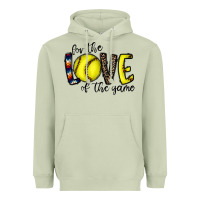 Matcha for the love of the game softball Heavyweight Hoodie - CowhideDigitalArt
