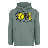 Sage for the love of the game softball Heavyweight Hoodie - CowhideDigitalArt