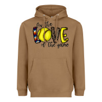 Toasted Coconut for the love of the game softball Heavyweight Hoodie - CowhideDigitalArt