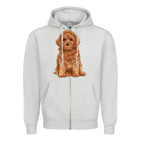 Dove Grey toy poodle Zipper Hoodie - RanaPortraitStore