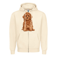 Sandshell toy poodle Zipper Hoodie - RanaPortraitStore