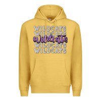 Antique Gold wildcats football Premium Hoodie - MaliasSmallBusiness
