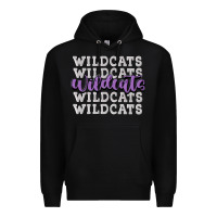 Black wildcats football Premium Hoodie - MaliasSmallBusiness