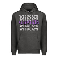 Charcoal Heather wildcats football Premium Hoodie - MaliasSmallBusiness