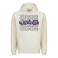 Oatmeal Heather wildcats football Premium Hoodie - MaliasSmallBusiness