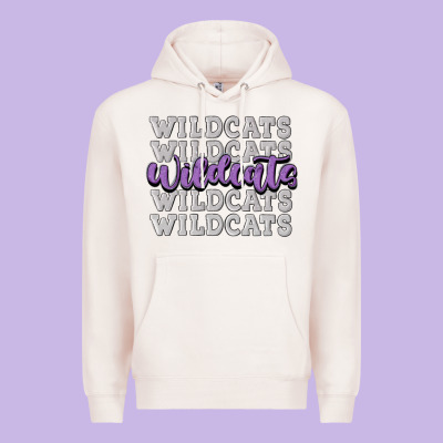 Wildcats Football Premium Hoodie Designed By Maliassmallbusiness