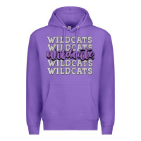 Purple wildcats football Premium Hoodie - MaliasSmallBusiness