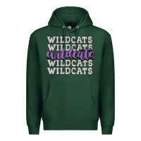 Sports Green wildcats football Premium Hoodie - MaliasSmallBusiness