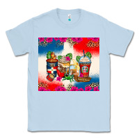 Dusty Blue dominican republic coffee cups Classic Tee - Zillion Design Studio