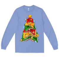 Colony Blue christmas book tree Long Sleeve Tee - Zillion Design Studio