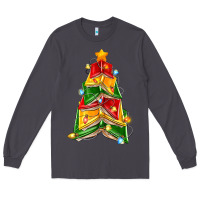 Smoke christmas book tree Long Sleeve Tee - Zillion Design Studio
