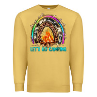 Let's Go Camping Rainbow Premium Sweatshirt | Teevron