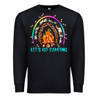 Black let's go camping rainbow Premium Sweatshirt - JahusDesignShop