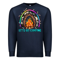 Navy let's go camping rainbow Premium Sweatshirt - JahusDesignShop