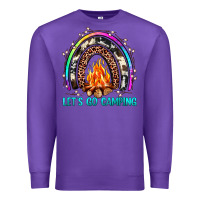 Purple let's go camping rainbow Premium Sweatshirt - JahusDesignShop