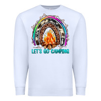 White let's go camping rainbow Premium Sweatshirt - JahusDesignShop