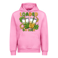 Fuchsia Pink loaded on luck Urban Hoodie - MaliasSmallBusiness