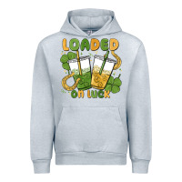 Heather Grey loaded on luck Urban Hoodie - MaliasSmallBusiness
