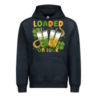 Navy loaded on luck Urban Hoodie - MaliasSmallBusiness