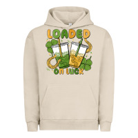 Pigment French Oak loaded on luck Urban Hoodie - MaliasSmallBusiness