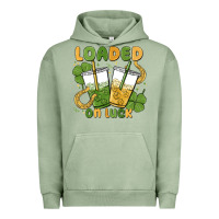 Pigment Oil Green loaded on luck Urban Hoodie - MaliasSmallBusiness