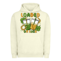 Pigment Pistachio loaded on luck Urban Hoodie - MaliasSmallBusiness