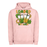Pigment Salmon loaded on luck Urban Hoodie - MaliasSmallBusiness