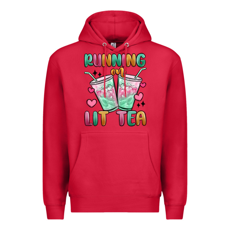 Running On Lit Tea Premium Hoodie by MaliasSmallBusiness | Teevron