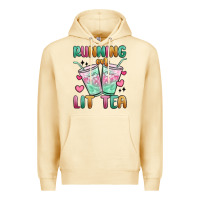 Pina Colada running on lit tea Premium Hoodie - MaliasSmallBusiness