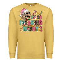 Antique Gold i m so freaking merry Premium Sweatshirt - AdoDesignShop