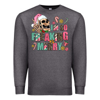 Charcoal Heather i m so freaking merry Premium Sweatshirt - AdoDesignShop