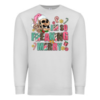 Dove Grey i m so freaking merry Premium Sweatshirt - AdoDesignShop