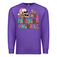 Purple i m so freaking merry Premium Sweatshirt - AdoDesignShop