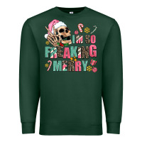 Sports Green i m so freaking merry Premium Sweatshirt - AdoDesignShop