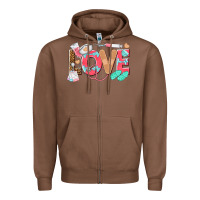 Chestnut nurse love Zipper Hoodie - texasbilliewilder