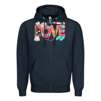 Navy nurse love Zipper Hoodie - texasbilliewilder