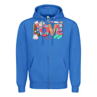 True Royal nurse love Zipper Hoodie - texasbilliewilder