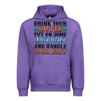 Tulip drink your coffee put on some turquoise and handle Urban Hoodie - MaliasSmallBusiness