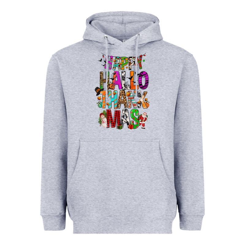 Happy Hallothankmas Heavyweight Hoodie by FaDigitalArtStudio | Teevron