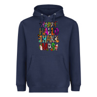 Navy happy hallothankmas Heavyweight Hoodie - FaDigitalArtStudio