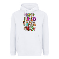 White happy hallothankmas Heavyweight Hoodie - FaDigitalArtStudio