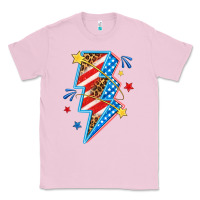 Bubblegum Pink America lightning bolt Classic Tee - texasbilliewilder