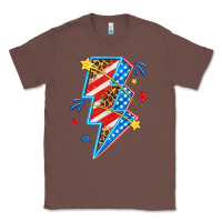 Chestnut America lightning bolt Classic Tee - texasbilliewilder