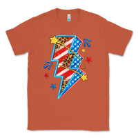 Copper America lightning bolt Classic Tee - texasbilliewilder