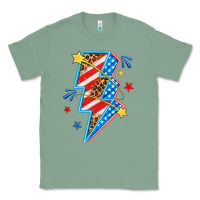 Sage America lightning bolt Classic Tee - texasbilliewilder
