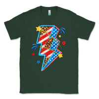 Sports Green America lightning bolt Classic Tee - texasbilliewilder