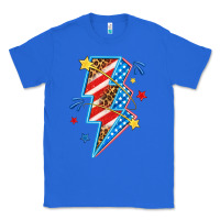 True Royal America lightning bolt Classic Tee - texasbilliewilder